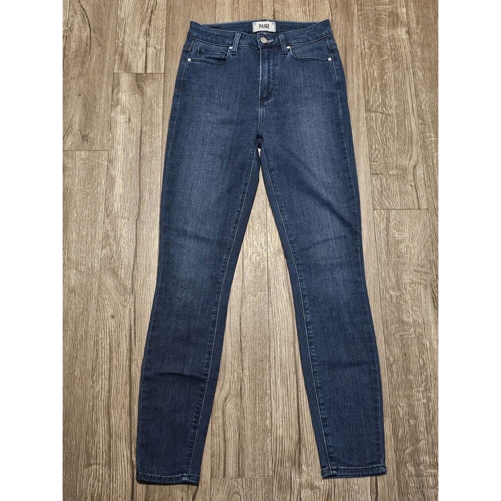 Paige Margot Ankle Skinny Jeans Blue Women's Size 26 Stretch Dark Wash Preppy